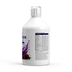 Bivalta Kollagen Night Shots Plus+ in violetter Premium-Verpackung mit Beeren- und Lavendelmotiv. Nahrungsergänzungsmittel mit Fischkollagen Typ 1 & 3, Hyaluronsäure, Vitaminen und Pflanzenextrakten.