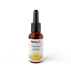 Bivalta Vitamin D3 + K2 Tropfen in weiß-goldenem Premium-Design mit Sonnenmotiv. Nahrungsergänzung mit Vitamin D3, Vitamin K2 MK7 All-Trans und Kokosölbasis.