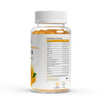 Bivalta Multivitamin + Mineral Gummies in brauner Premium-Dose mit weißem Etikett und Mango-Motiv. Vegane Multivitamin Gummies mit Vitaminen, Mineralstoffen und Mango-Geschmack ohne Zuckerzusatz.